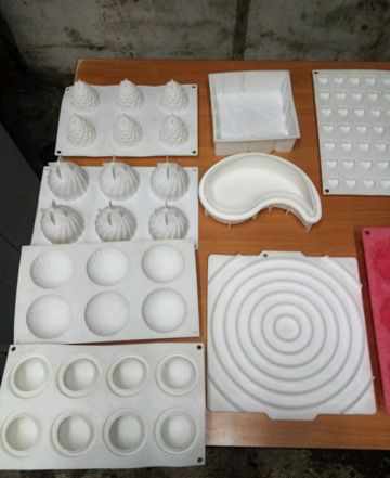 Набор силиконовых форм для изготовления тортов, оп