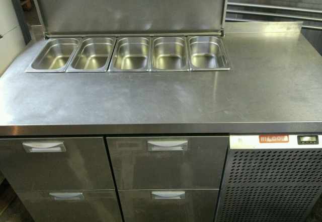 Холодильный стол hicold SL1-22GN (1/3) 140х70 бу