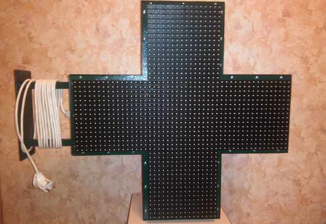 Аптечный крест светодиодный