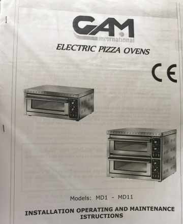 Печь для пиццы GAM MD 1