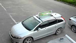 Телеэкран для авто (Реклама на крыше такси)