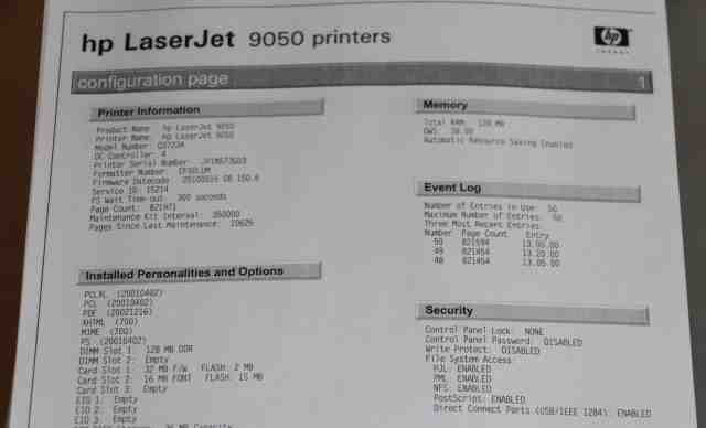 Hewlett Packard LaserJet 9050