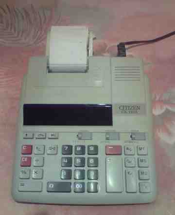 Бухгалтерский калькулятор с печатью Сitizen