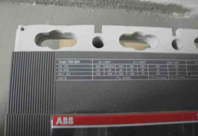 Автоматический выключатель ABB Tmax 800A