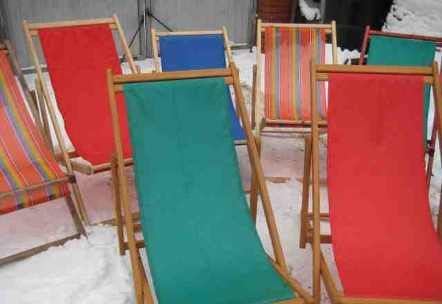 Раскладные кресла для отдыха в сауну на дачу