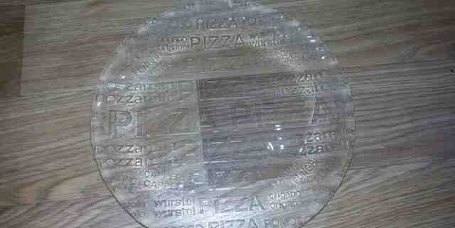 Блюдо для пиццы 33см прозрачное