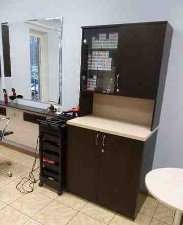 Шкаф-лаборатория с накопителем для парикмахерской