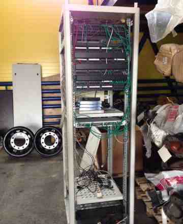 Серверный шкаф с оборудованием и атс
