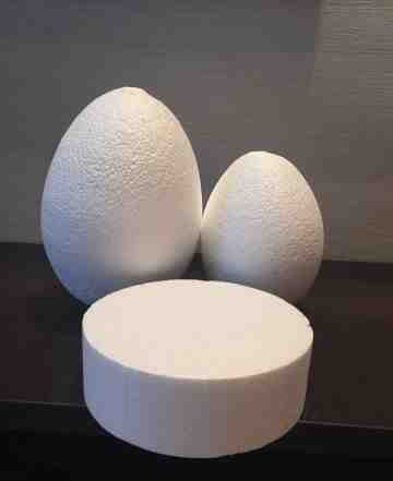 Яйцо из пенопласта-заготовка h15см