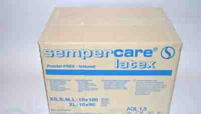 Перчатки "Sempercare" латекс, коробка 10шт