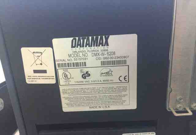 Б/у Datamax dmx w-6208 - принтер этикеток со смот