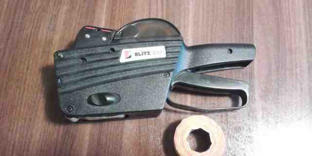 Этикет-пистолет blitz C17 (Италия). 2х-строчный