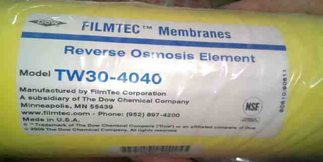 Мембрана обратноосмотическая FilmtecTW30-4040
