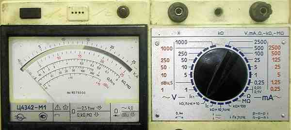 Мультиметр (тестер) Ц4342-М1, аналоговый