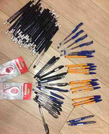 Канцелярские товары ручки, карандаши