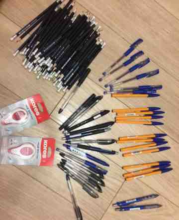 Канцелярские товары ручки, карандаши