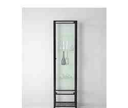 Шкаф-витрина стекло вертикальный икеа сер клингсбу