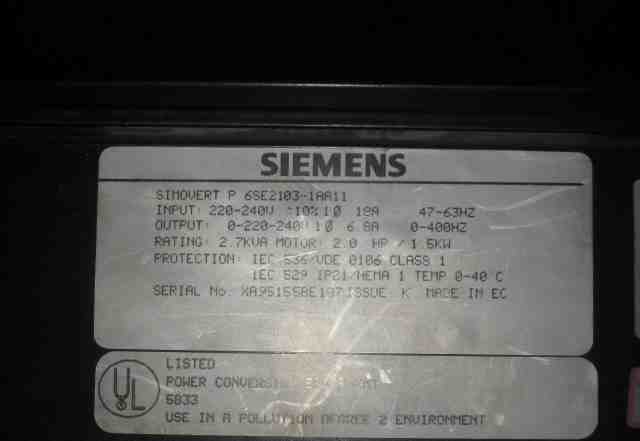 Siemens (частотный преобразователь )