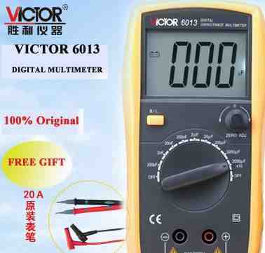 Victor VC6013 Измерение емкости конденсаторов