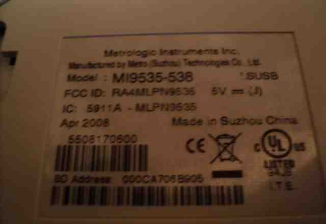  сканер штрихкода Metrologic MI9535-538