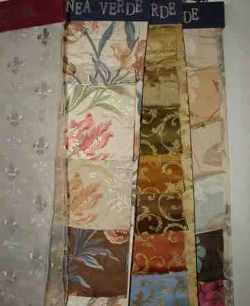 Образцы ткани(вешалки) для салона штор