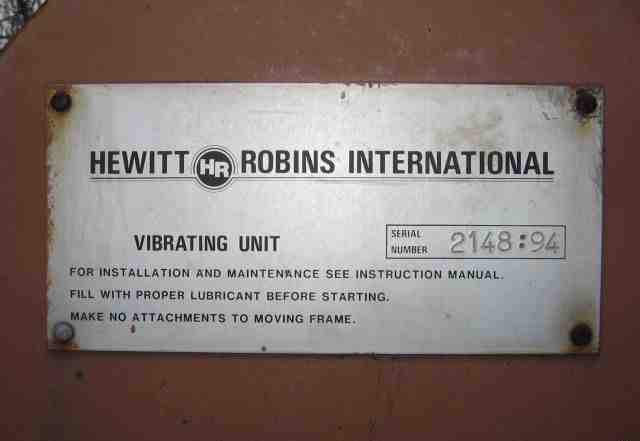 Вибрационный горизонтальный грохот hewitt-robins L