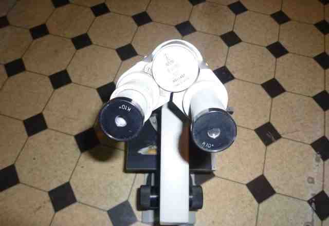 Микроскоп с насадкой Ломо ау 12