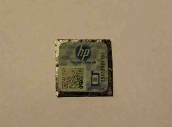Голограммы от HP с QR кодом