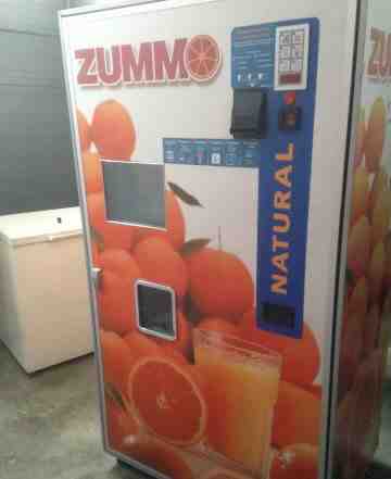 Торговый автомат апельсиновый сок zummo