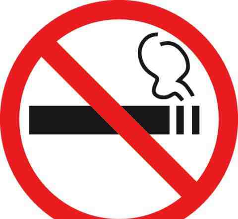 Наклейка "курить запрещено"