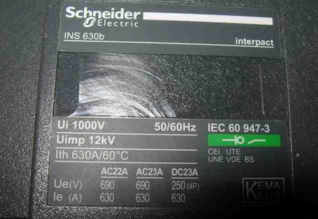 Выключатель Schneider Electric INS630B арт. 31342